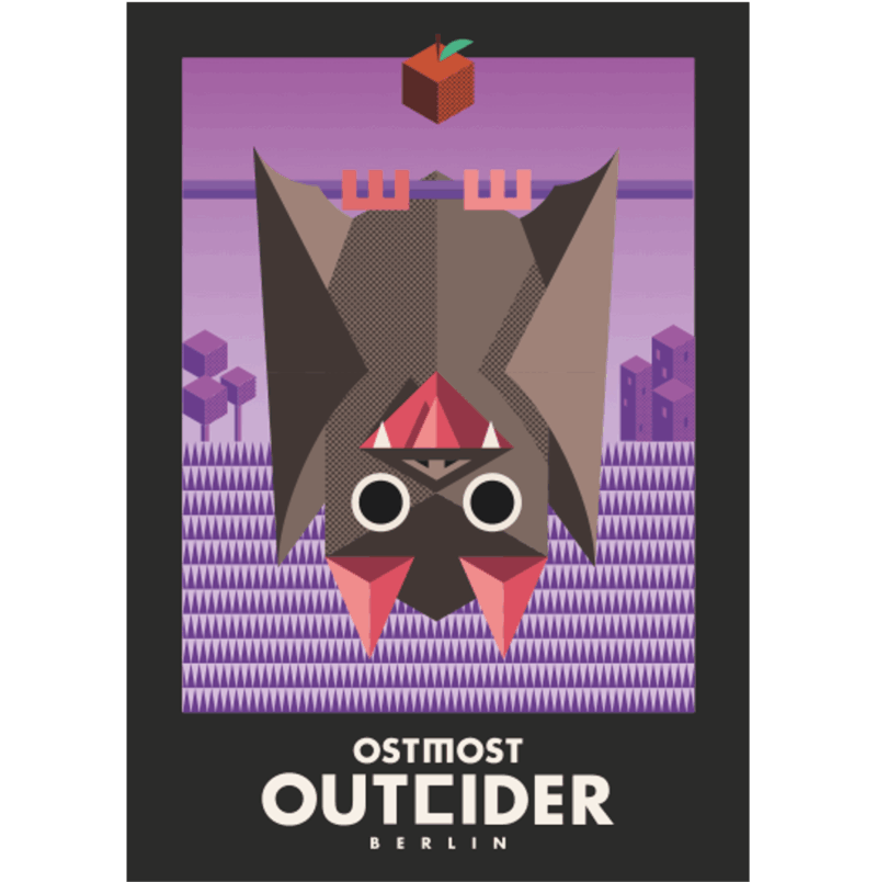 Plakat Fransenfledermaus A2